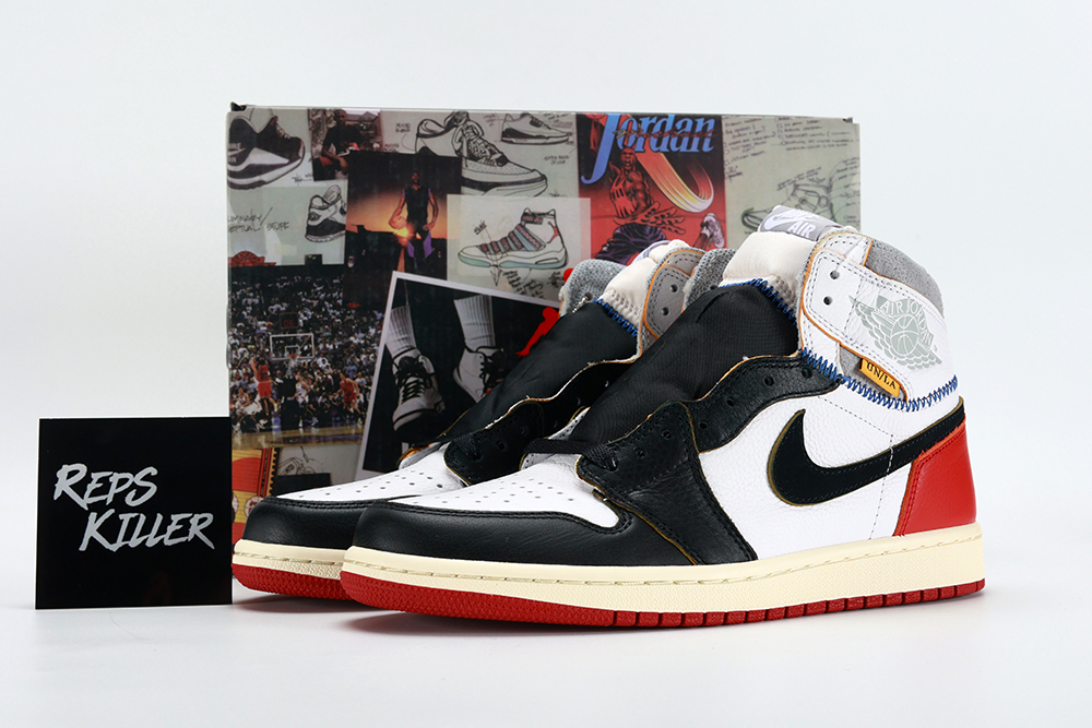 Union La X Air Jordan 1 Retro High Nrg Black Toe – Image 1 Union LA x Air Jordan 1 Retro High NRG 'Black Toe' replica