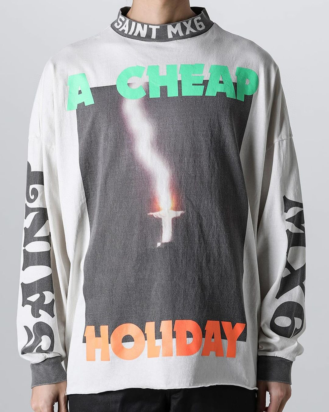 Saint Michael Burning Jesus Print Shirt &ndash; Image 1