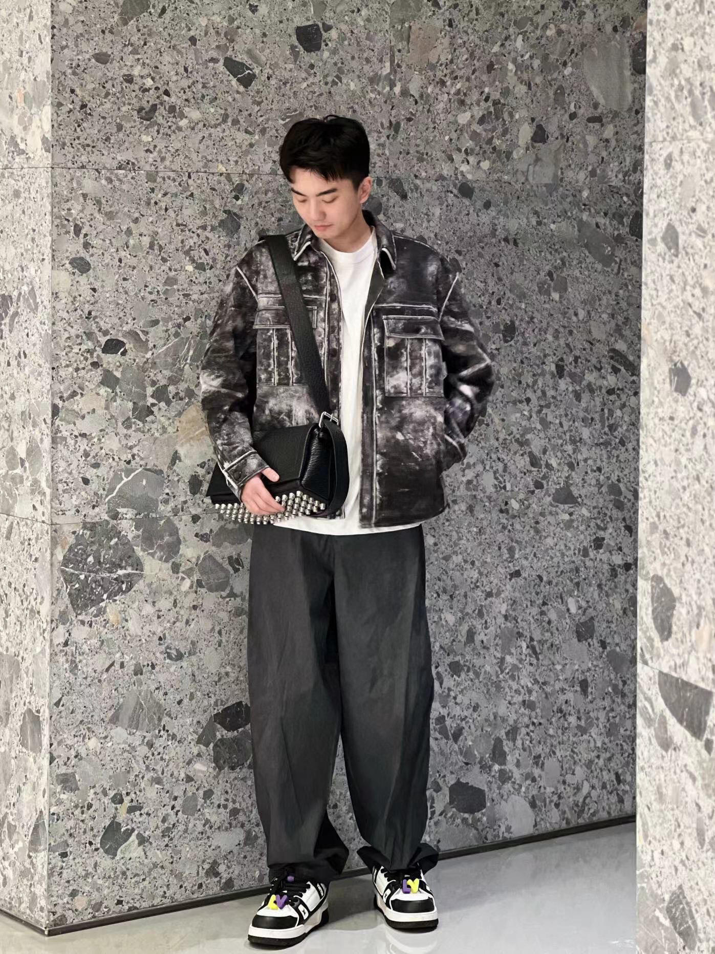 Alexander Wang Distressed Print Graphic Jacket – Image 5 Alexander Wang Distressed Print Graphic Jacket – Image 5