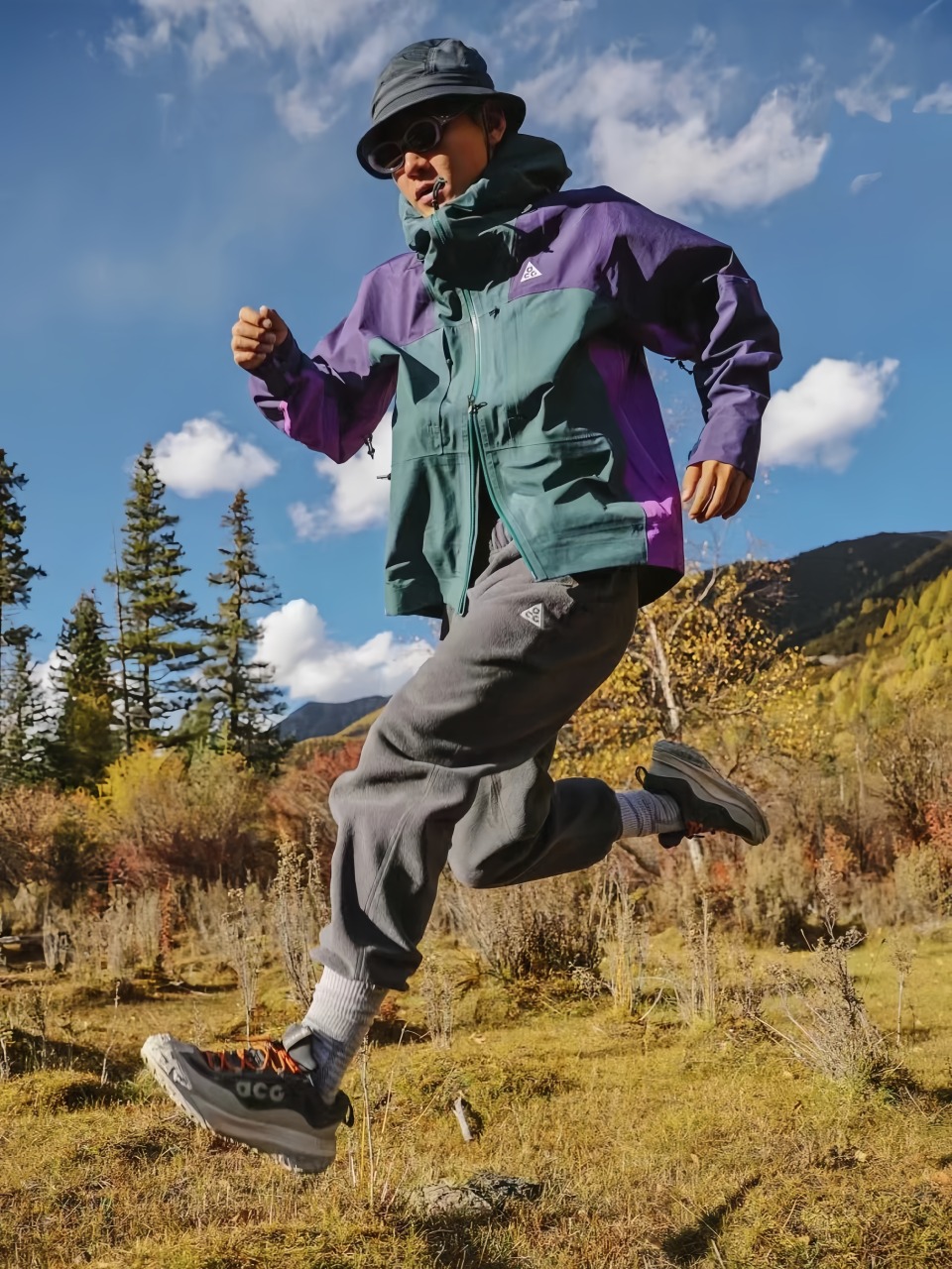 Acg Gore Tex Technical Hooded Shell Jacket Green Purple – Image 7 Acg Gore Tex Technical Hooded Shell Jacket Green Purple – Image 7