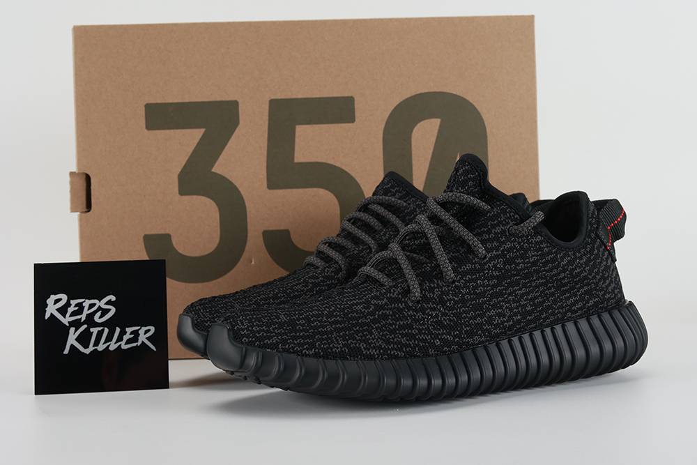 Yeezy Boost 350 Pirate Black 2022 Replica – Image 1 Yeezy Boost 350 'Pirate Black' 2022 Replica