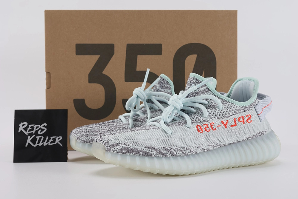 Yeezy Boost 350 V2 Blue Tint Replica – Image 1 yeezy-boost-350-v2-'blue-tint'-replica