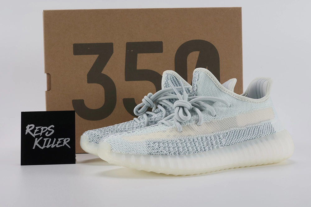 Yeezy Boost 350 V2 Cloud White Reflective Replica – Image 1 yeezy-boost-350-v2-'cloud-white-reflective'-replica