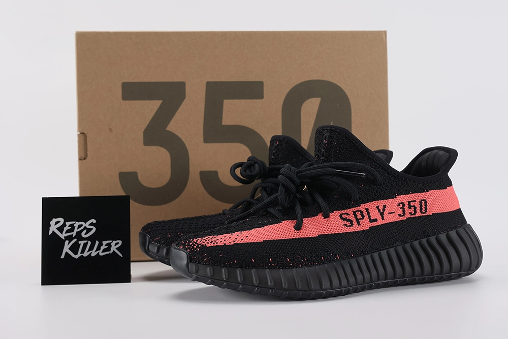 Yeezy Boost 350 V2 Red Replica – Image 1 yeezy-boost-350-v2-'red'-replica